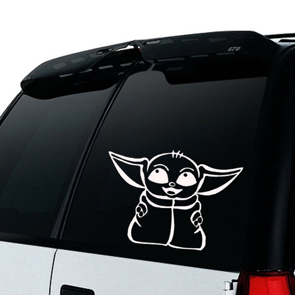 Baby Yoda Car Decal 5X6 4 Lot - Picture 2 of 3